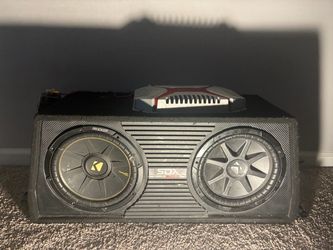 Subwoofer and amplifier set