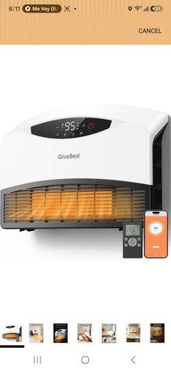 GiveBest Electric Wall Heater with Remote