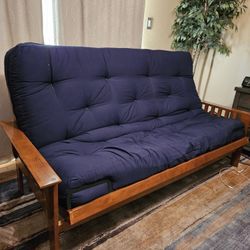 FUTON BED WITH FULL-SIZE MATTRESS