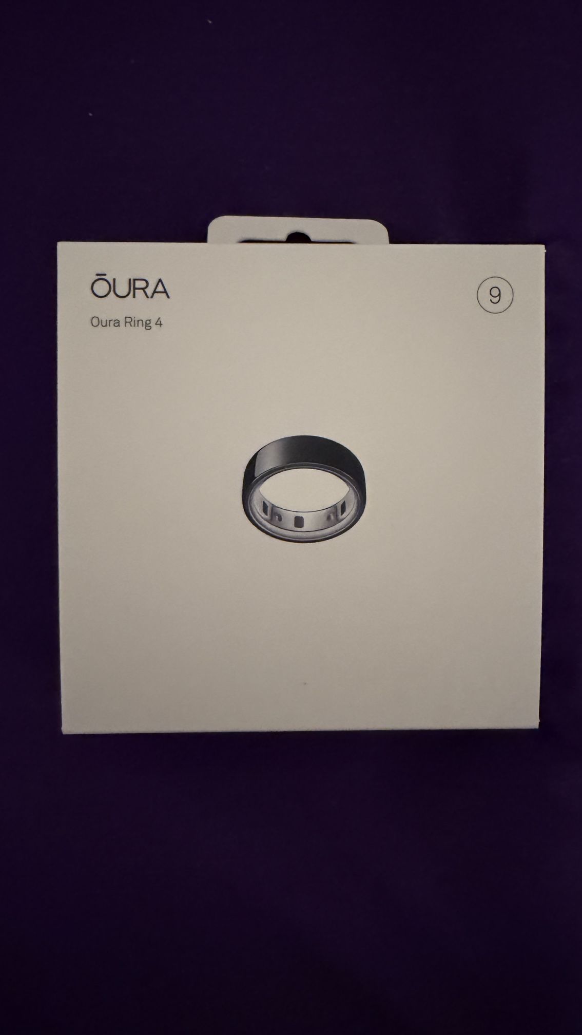 Oura Ring 4 - Black - Size 9