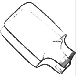 Transparent PVC Travel Luggage Cover Suitcase Protector Cover Dust Cover Y2L1