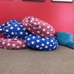 Pile Of Kids Bean Bag Chairs 