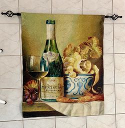 Fabric Tapestry with iron bar