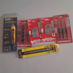 Milwaukee , dewalt , and Klein tools