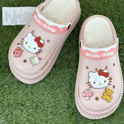Hello Kitty Crocs Like Shoes 