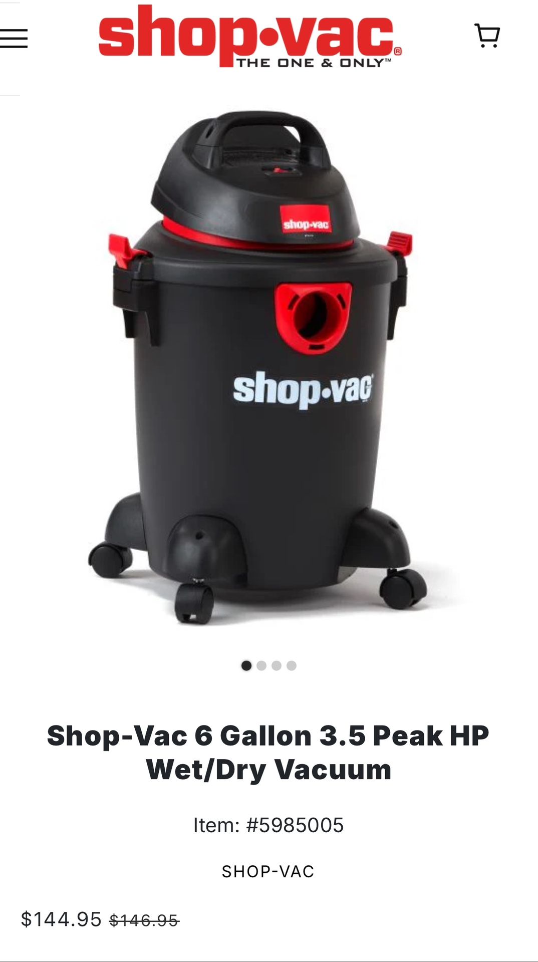 Shop Vac $70 OBO