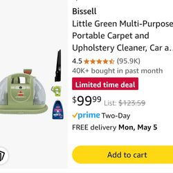 Bissell Little Green Carpet And Upholstery Cleaner