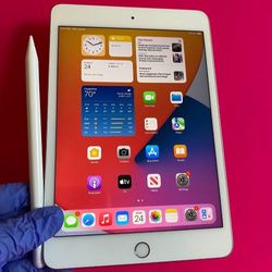 Apple iPad mini 5 (5th Generation/7.9” retina/ IOS 18/ 2019 Model ) 64GB with stylus pen, kids case & Accessories 