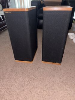 Nobis DM-5 1990's Cherry / black US Made Boutique Audiophile Speakers Monitors