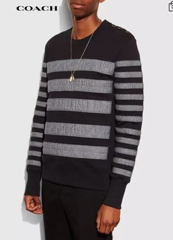 COACH Men's Size S Taped Sweatshirt NWT
