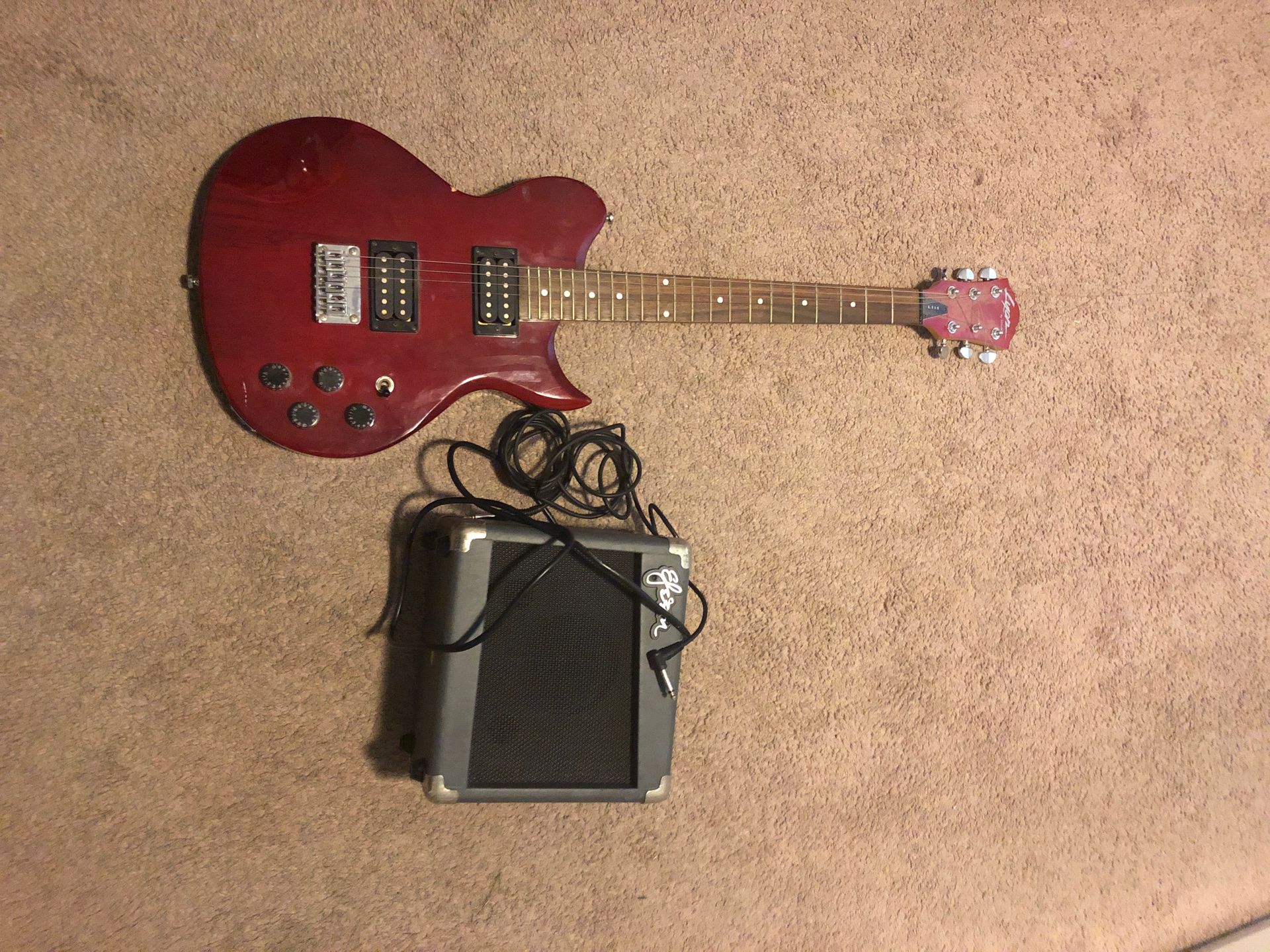 Guitar and amp