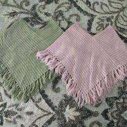 2 Knitted Shawls 