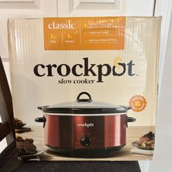 7 Qt. Crockpot Slow Cooker Red