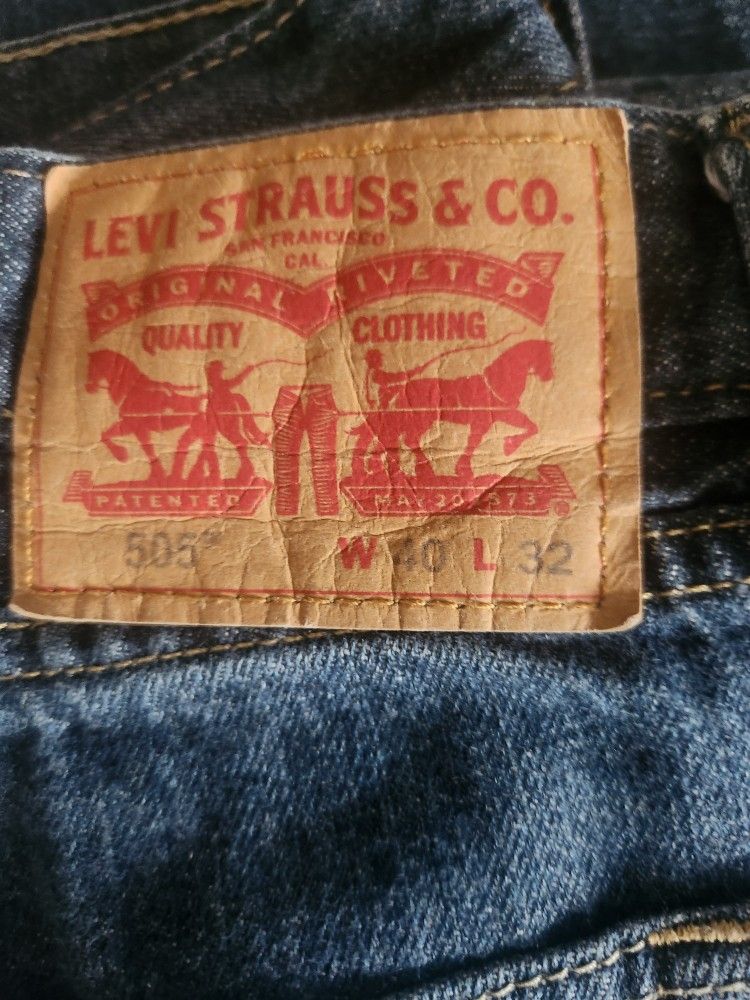Mens Levi 505 Jeans Size 40x32