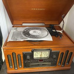 Crosley RECORD player NEVER used Bought For Decor