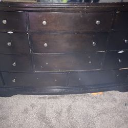 Dresser TV stand and two nightstands
