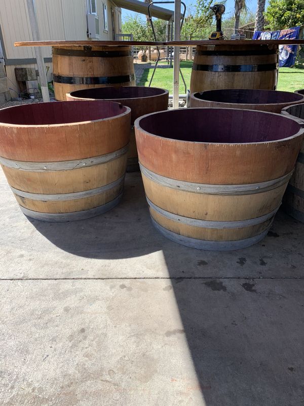 Half wine barrels for planters for Sale in Ripon, CA OfferUp