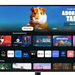 SAMSUNG M5 32" FHD M50B Smart Monitor 1080p 60Hz 4ms TV LS32BM500EN. 