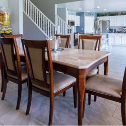 Solid Dark Wood table