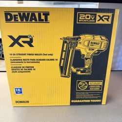 DEWALT20V MAX XR 16-Gauge Lithium-Ion Cordless Finish Nailer (Tool Only)