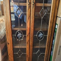 Oak Cabinet On Covert Rollers