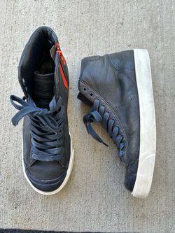 2011 NIKE BLAZER MID AB TZ SOPH OBSDIDIAN BLUE ORANGE WHITE 452604-400 Size 9