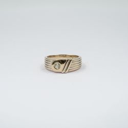 Diamond Set Belt Ring