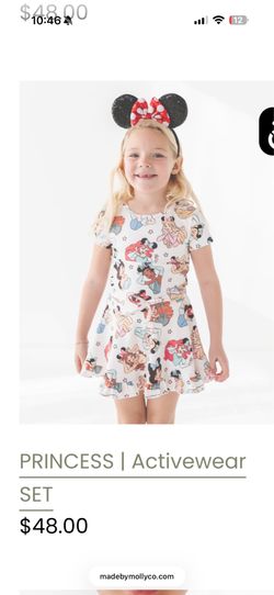 Girls Disney princess outfits 10-12