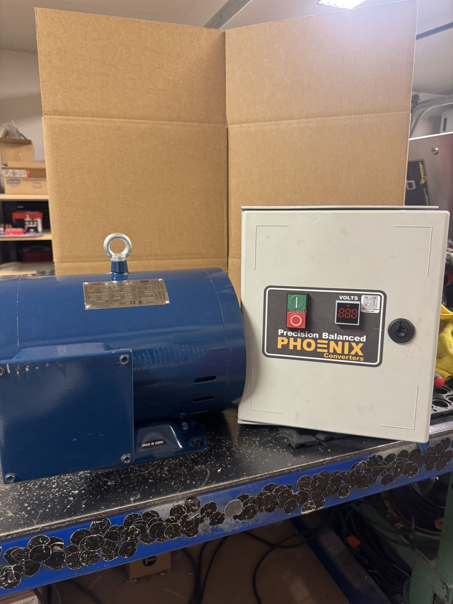 7 1/2 hp rotary face converter slightly used