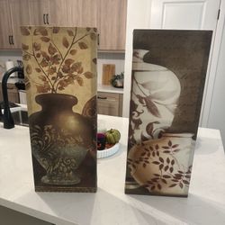 2 Canvas Pictures …$ 5.00  Each …L20 in. Long & 8 In. Wide