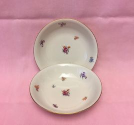 Vintage Pickard China Floral Chintz dessert or berry bowls 3004 set of 2