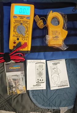 Fieldpiece LT17A Multimeter Kit + ACH4 Clamp & 2 Heavy Duty Pipe Wrenches!