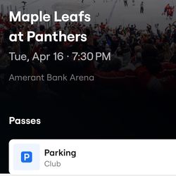 Club Parking Panthers vs Leafs Tomorrow 