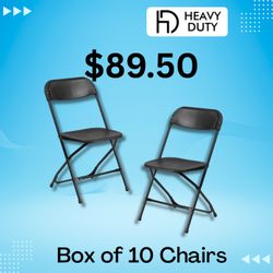 10 Black Party Chairs 