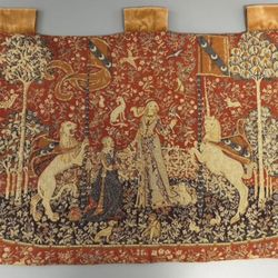 The Taste Unicorn Tapestry Vtg 