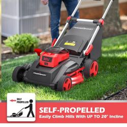 PowerSmart Self Propelled Electric Lawn Mower 