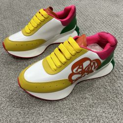 Alexander McQueen Colorful Sneakers with Yellow New no box. I have size 9 Unisex 