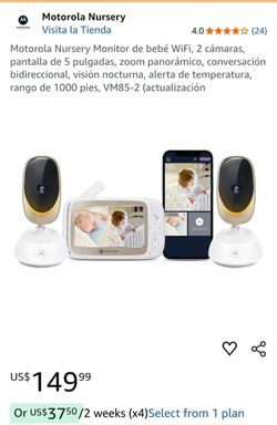 Motorola, video baby monitor, paquete de 2 camaras