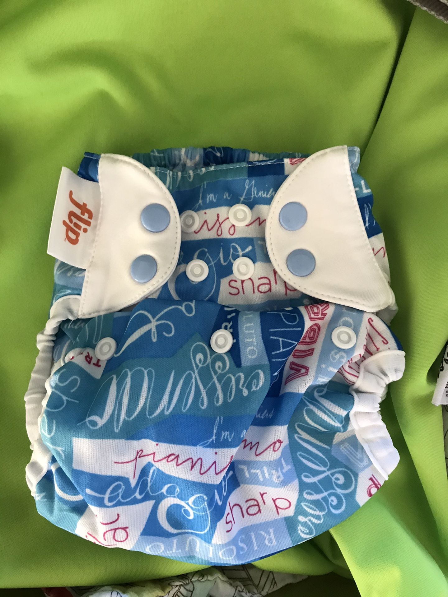 Flip cloth diaper cover