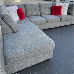Grey Arrowmask Sectional Couch 