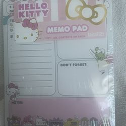 Hello Kitty Memo Paper Pad