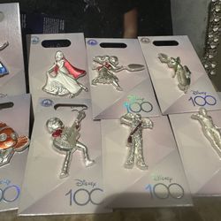 Disney Pin - Disney 100 Celebration - Platinum 15 Each
