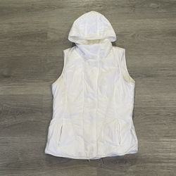 Lululemon Women's White Glacier Detachable Sherpa Lining Vest