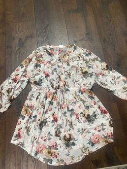 Women’s flower sheer shirt size 1x #15