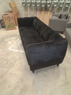 Suede couch