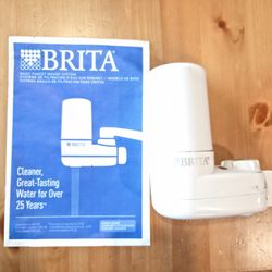 Brita Basic Faucet Mount Sytem Water Filter System White Open Box New