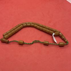 33 Beads Prayer Rosary Squeezing Amber Ottoman Miskevi Master; Sukru Baba 10x8mm