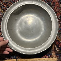 1832 Antique Pewter Bowl Very Rare