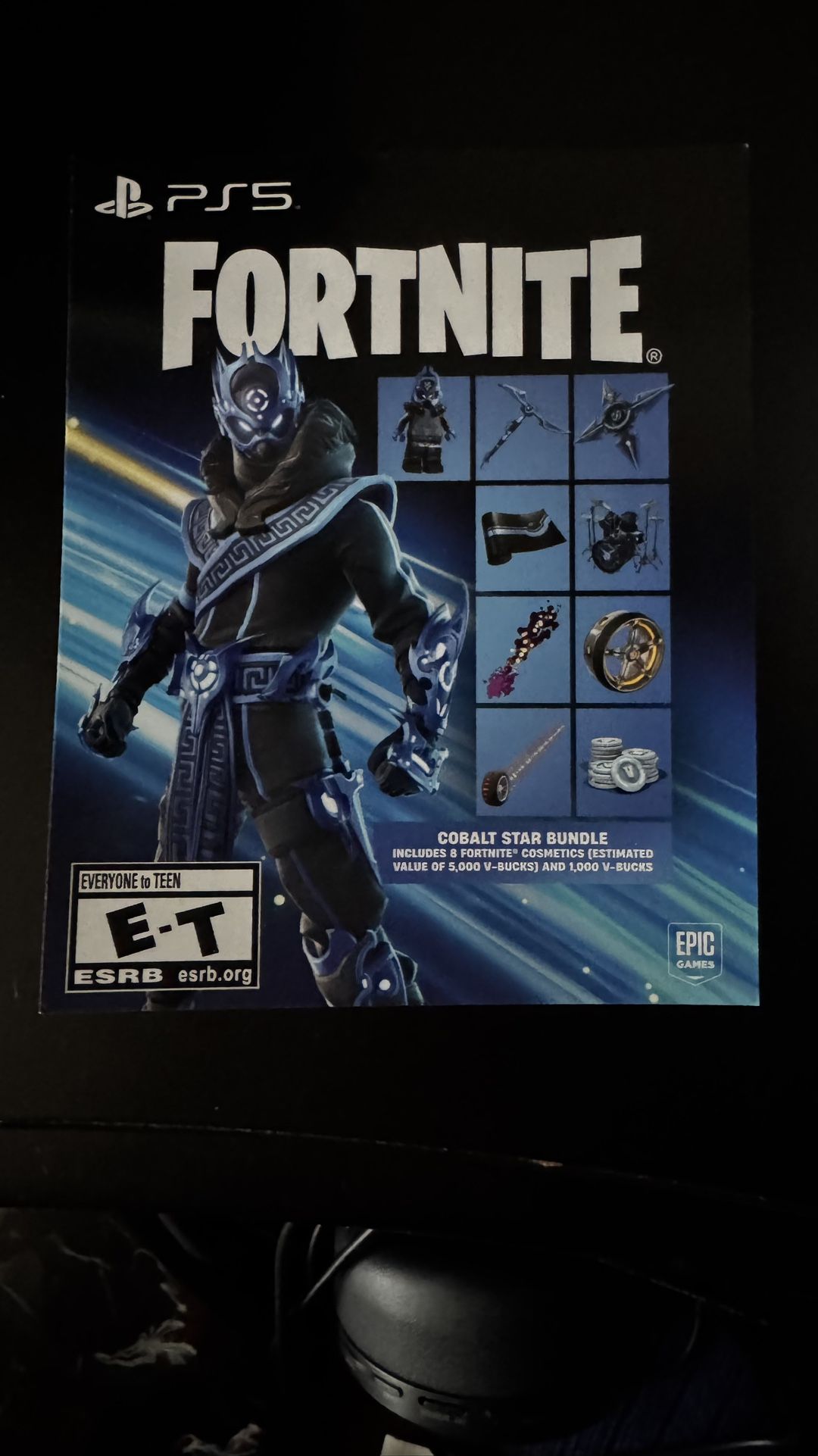 PS5 Exclusive Fortnite Cobalt Code + V Bucks