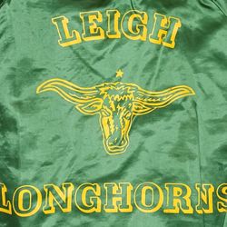Leigh High School Longhorns Vintage Satin Bomber Jacket SIZE Small San Jose, CA